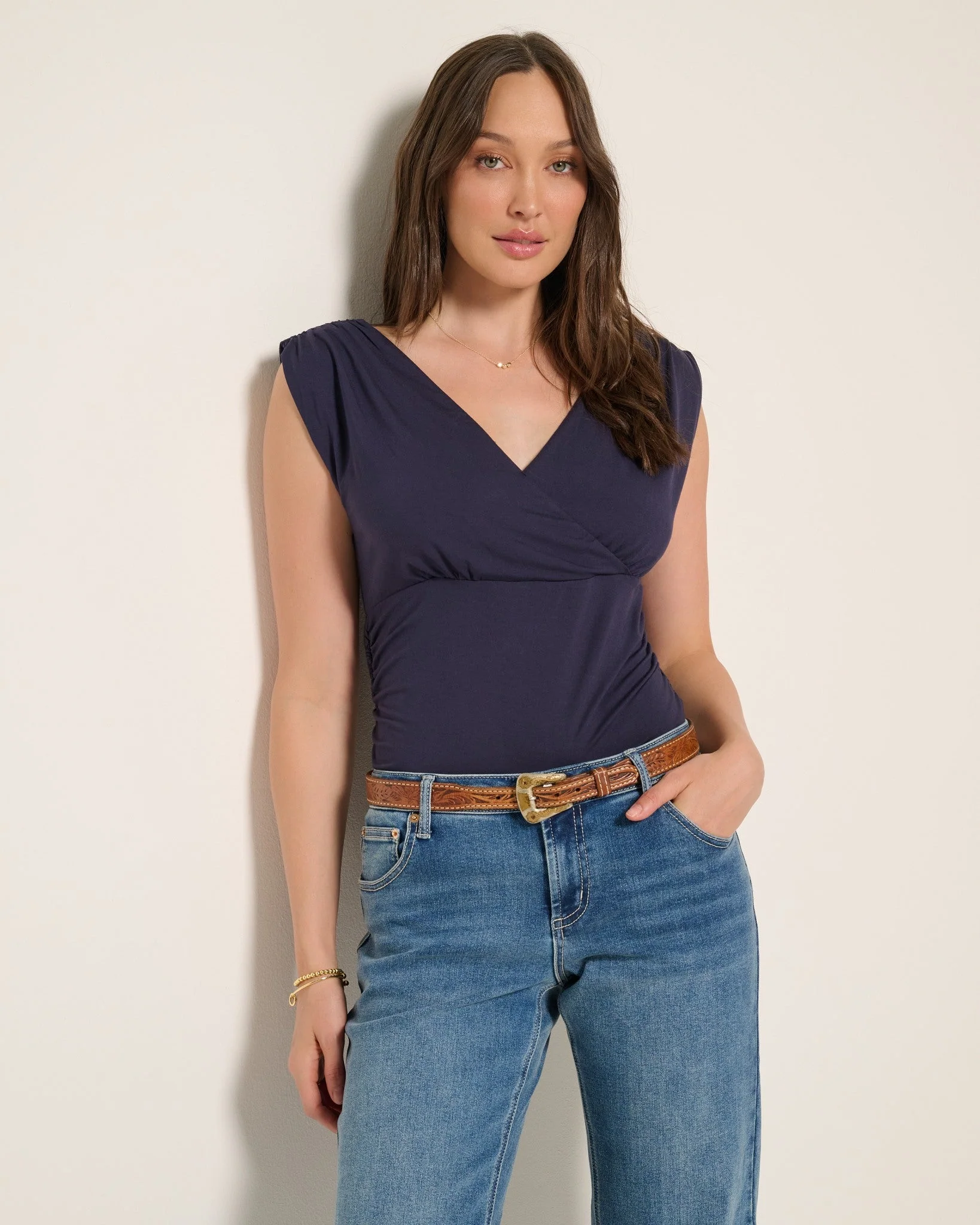 Sun City Ruched Top