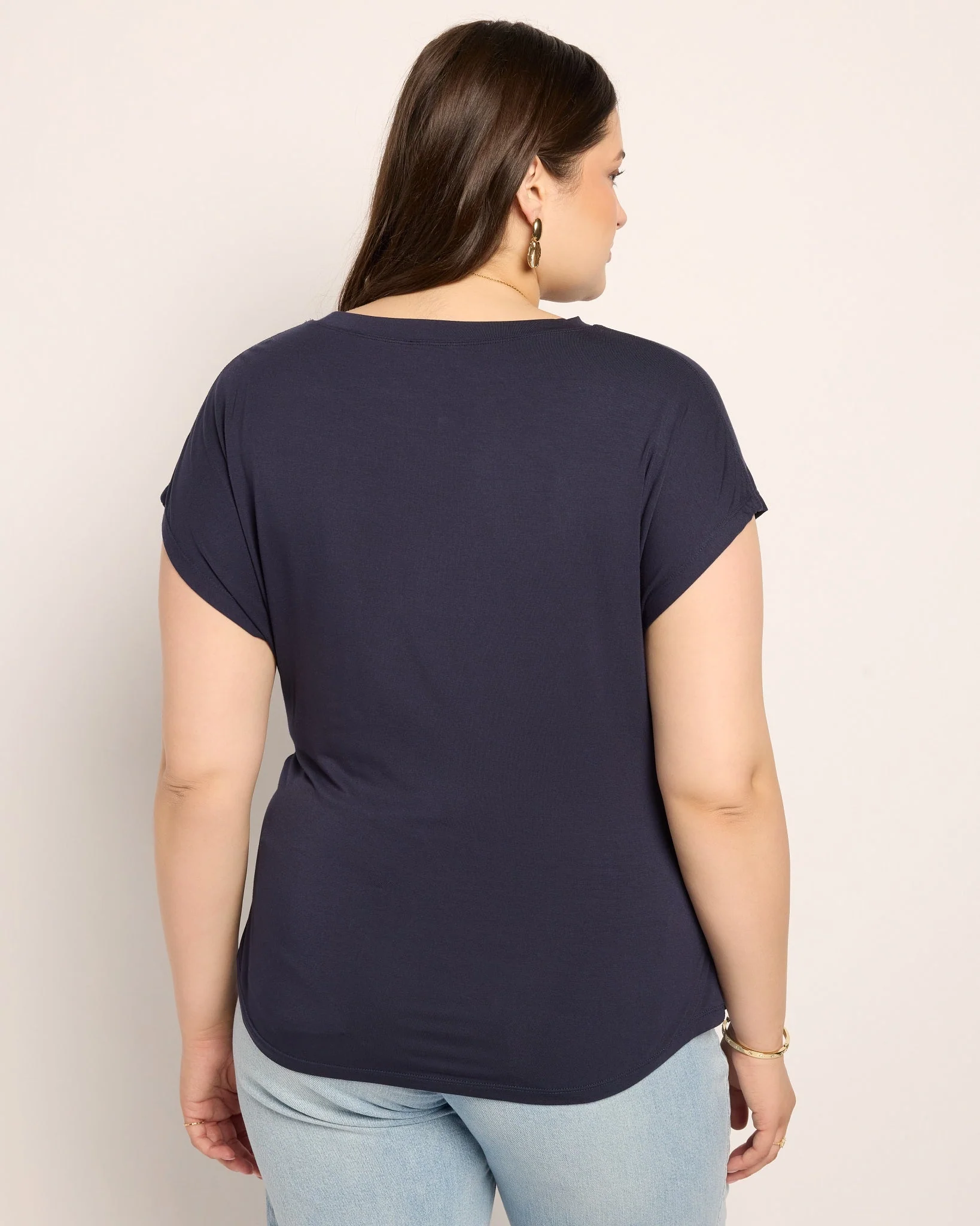 Plus Size Tidal Tied Waist Tee - Image 8