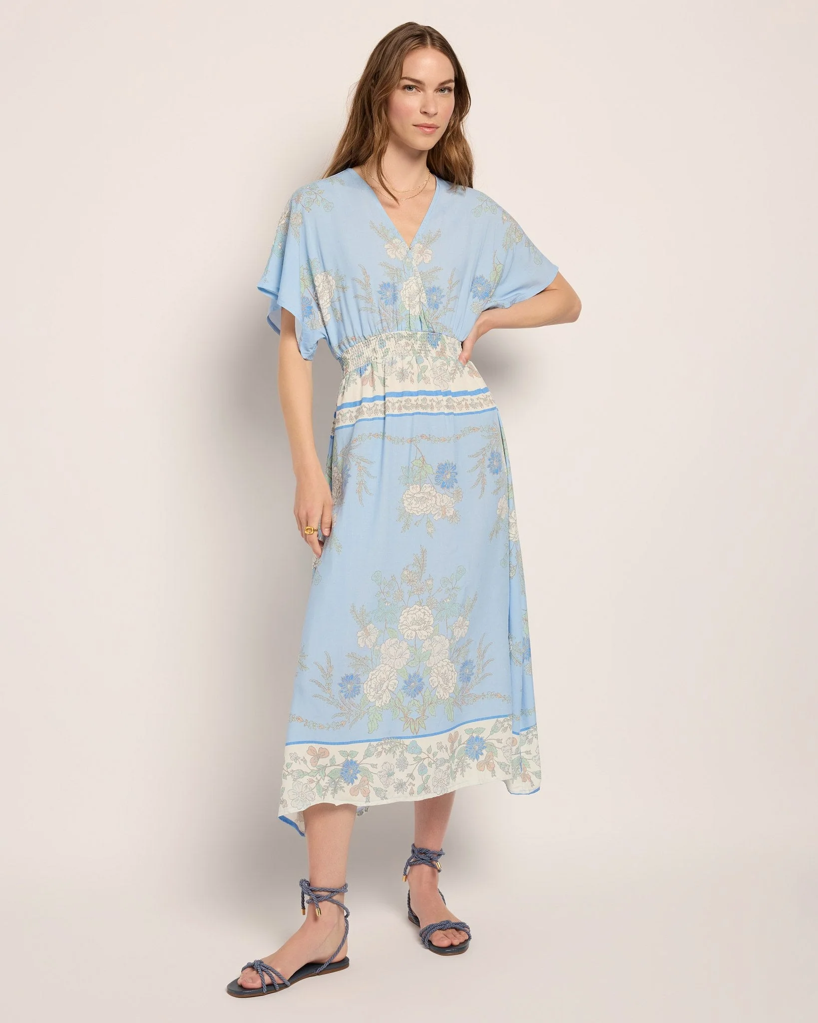 Topanga Printed Midi Dress - Image 5