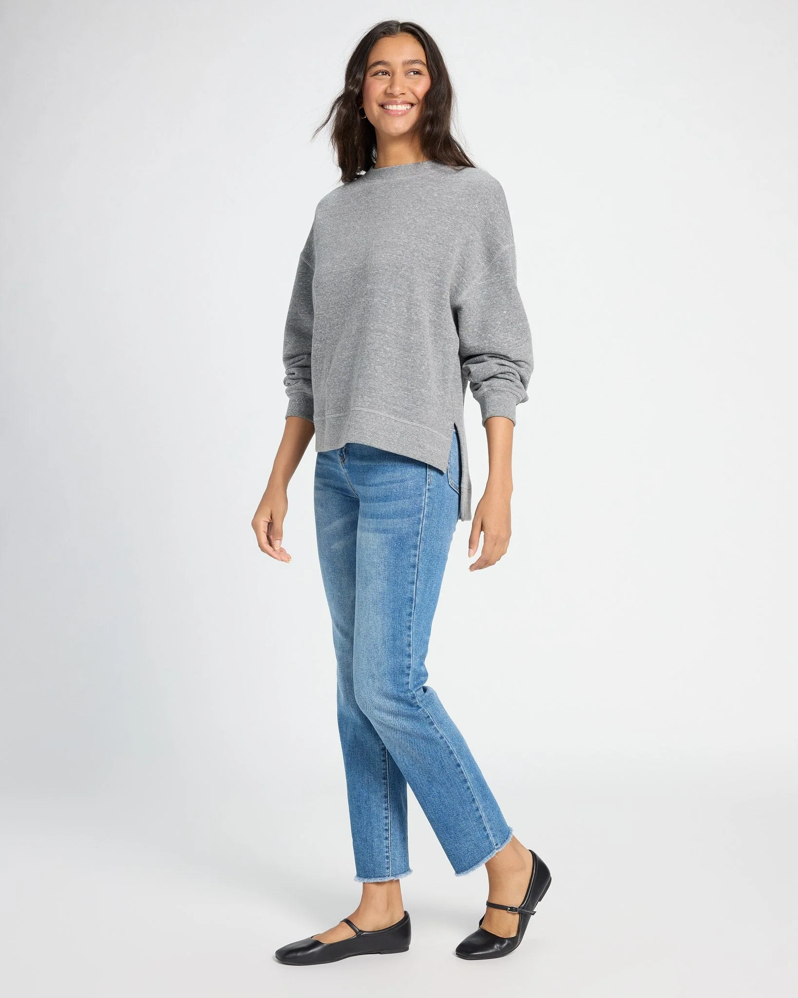 Waves Step Hem Sweatshirt - Image 4