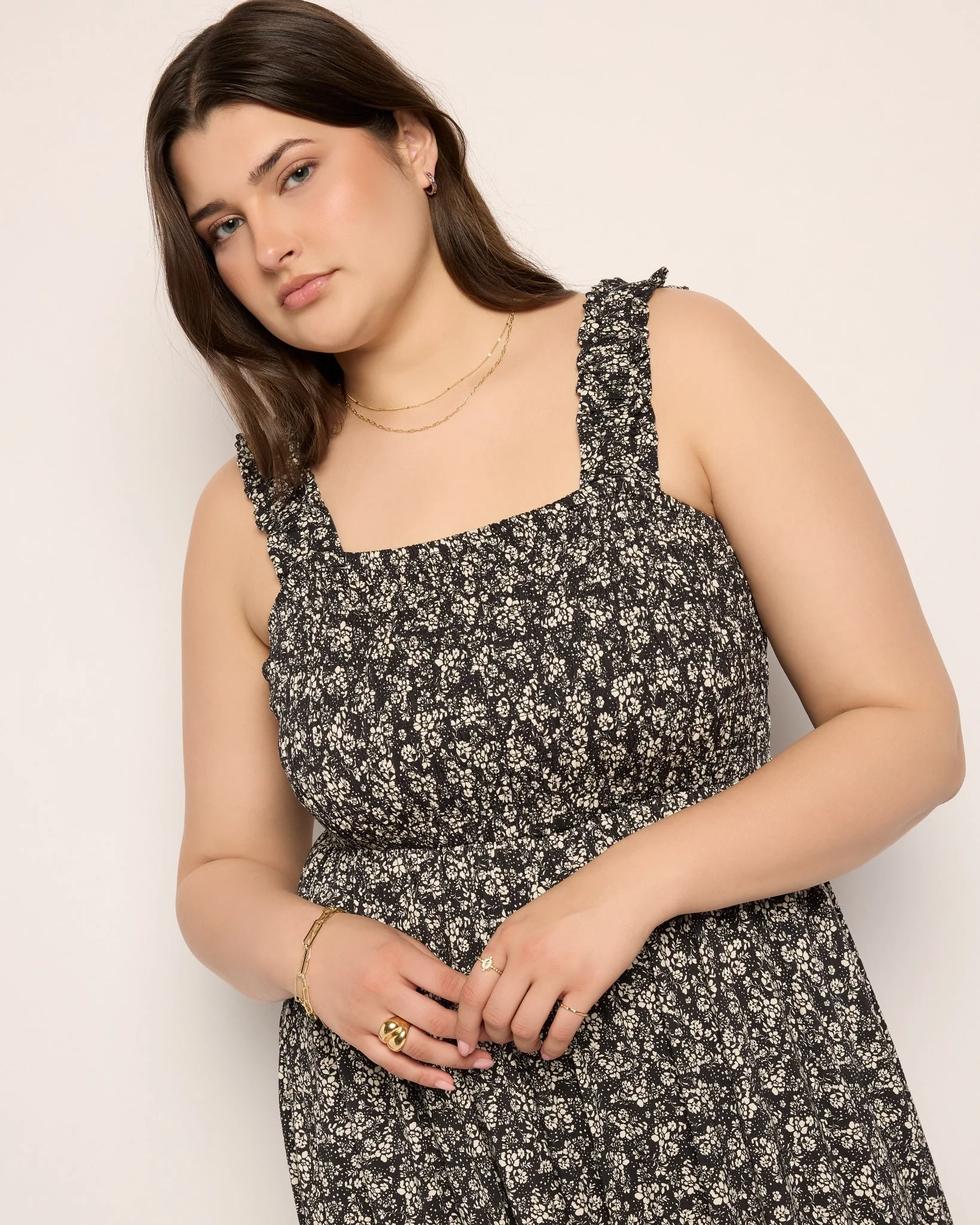Plus Size Westbreeze Smocked Maxi Dress - Image 3