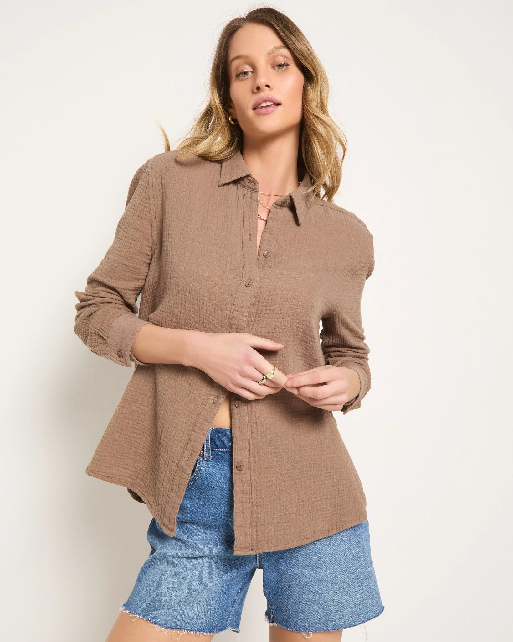Whitecap Gauze Button Up Shirt - Image 15